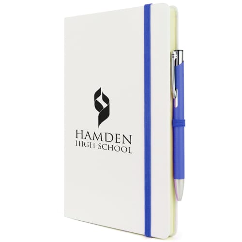 Custom Branded A5 Mole Mate White Notebook A Printed Design From Total Merchandise