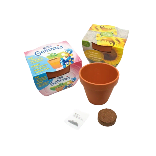 Custom Branded 10cm Terracotta Terracotta Growing Kits Printed with a Logo by Total Merchandise