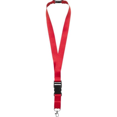 Custom Branded Yogi Lanyard With Breakaway Buckle With A Printed Design From Total Merchandise