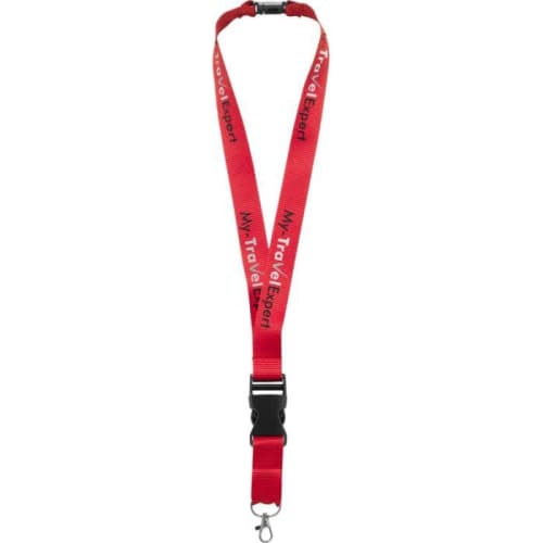 Branded Yogi Lanyard With Breakaway Buckle With A Printed Design From Total Merchandise