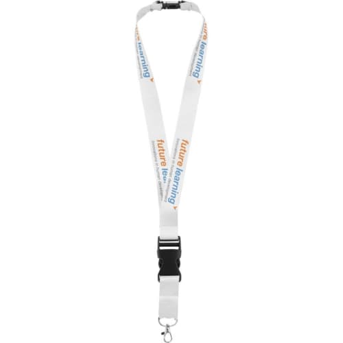 Logo Branded Yogi Lanyard With Breakaway Buckle With A Printed Design From Total Merchandise