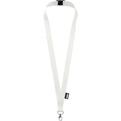 Custom Branded Tom Recycled PET lanyard with Breakaway Buckle With A Design From Total Merchandise