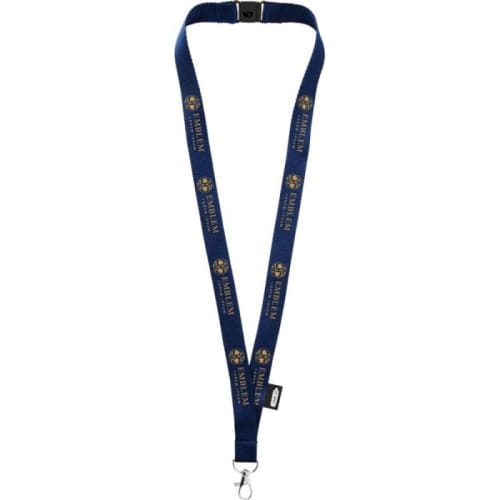 Custom Tom Recycled PET lanyard with Breakaway Buckle With A Design From Total Merchandise