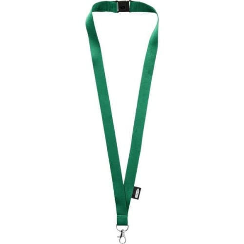 Logo Branded Tom Recycled PET lanyard with Breakaway Buckle With A Design From Total Merchandise