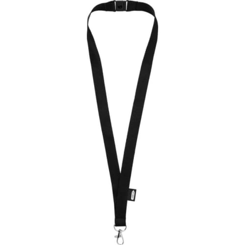 Branded Tom Recycled PET lanyard with Breakaway Buckle With A Design From Total Merchandise