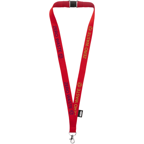 Logo Branded Tom Recycled PET lanyard with Breakaway Buckle With A Design From Total Merchandise