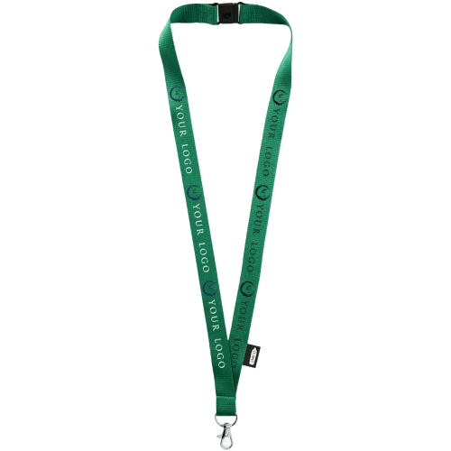 Promotional Tom Recycled PET lanyard with Breakaway Buckle With A Design From Total Merchandise