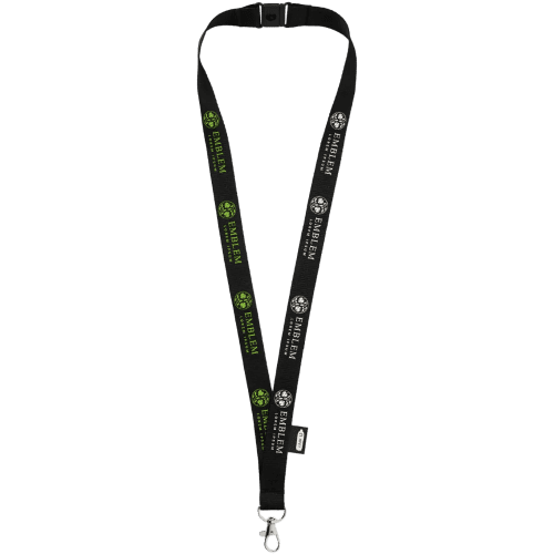 Custom Tom Recycled PET lanyard with Breakaway Buckle With A Design From Total Merchandise