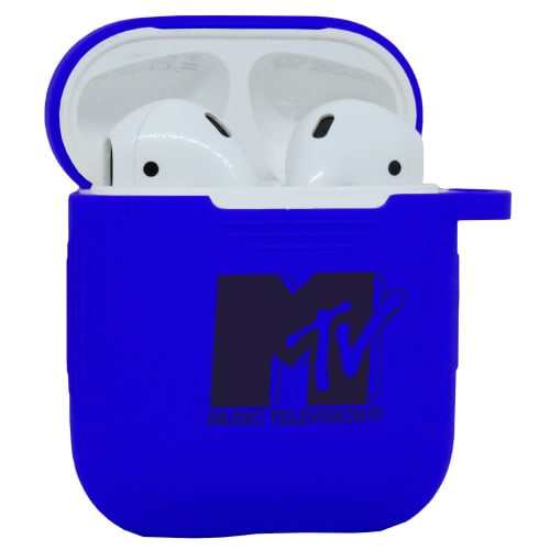 Custom-printed Silicone Airpod Cases in Blue from Total Merchandise