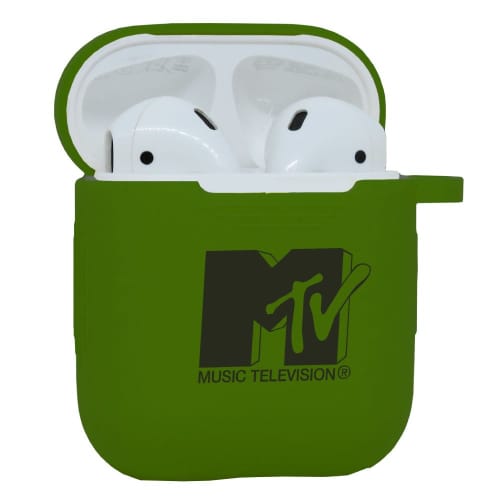 Logo-printed Silicone Airpod Cases in Khaki from Total Merchandise