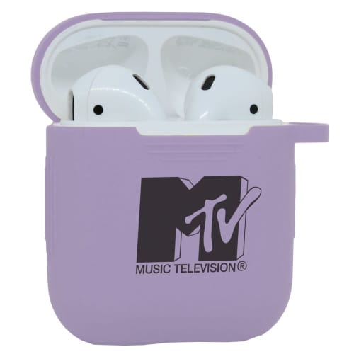 Promotional Silicone Airpod Cases in Light Purple from Total Merchandise