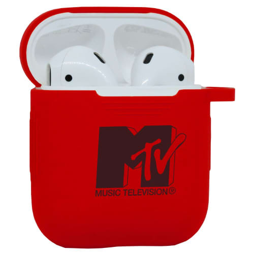 Customisable Silicone Airpod Cases in Red from Total Merchandise