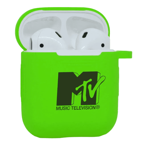 Personalisable Silicone Airpod Cases in Light Green from Total Merchandise