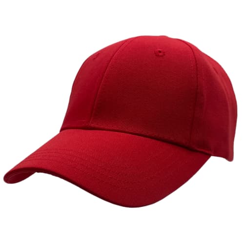 Recycled Polyester Caps in Red