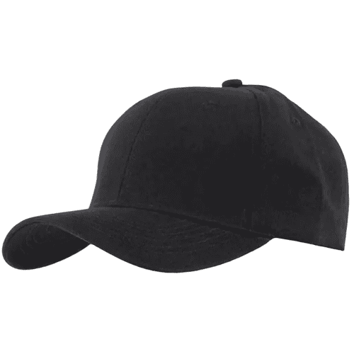 Recycled Polyester Caps in Black