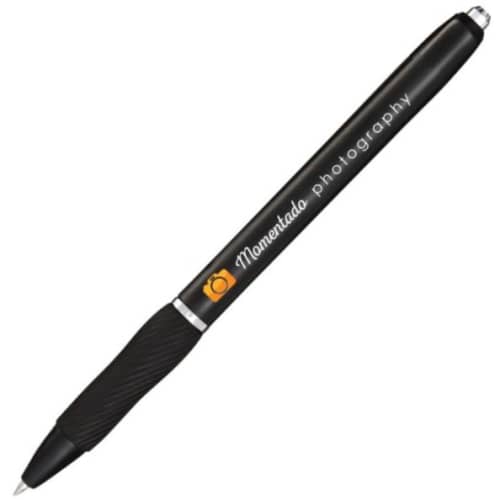 Custom branded Sharpie® S-Gel Ballpoint Pen in Black from Total Merchandise