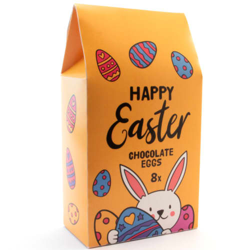 Custom Hollow Chocolate Eggs - Eco Carton with a full-colour print from Total Merchandise