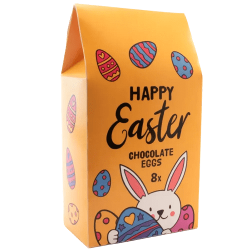 Custom Hollow Chocolate Eggs - Eco Carton with a full-colour print from Total Merchandise
