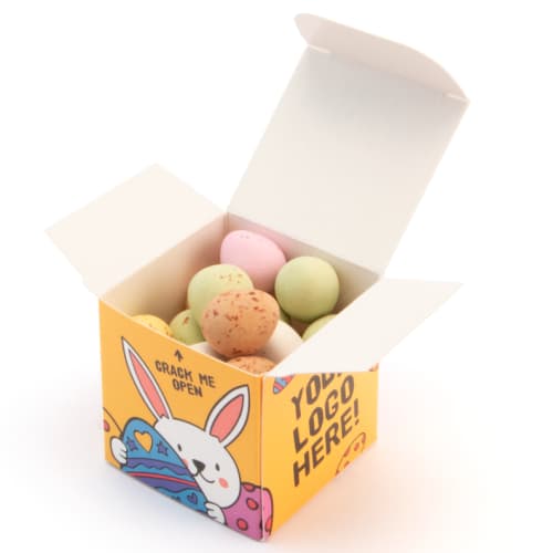 Branded Speckled Eggs Eco Maxi Cubes with a fully printed design from Total Merchandise