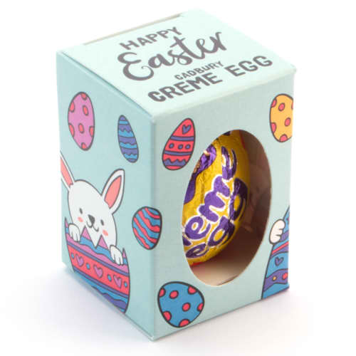 Promotional printed Eco Mini Egg Box - Creme Egg with a full-colour print from Total Merchandise