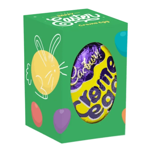 Mini Egg Box - Creme Egg in White