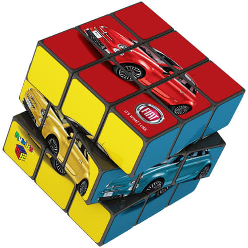 Logo printed Rubiks Cubes branded with your design to 6 sides from Total Merchandise