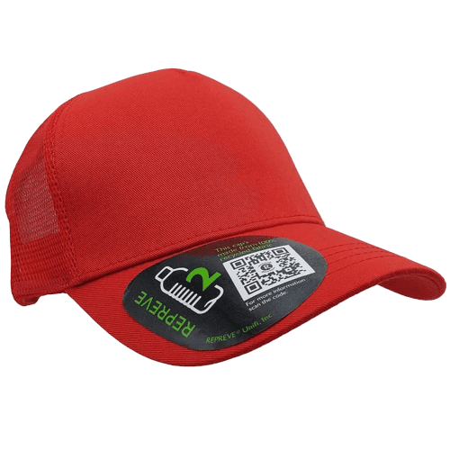 Total Recycled Repreve Trucker Caps in Red