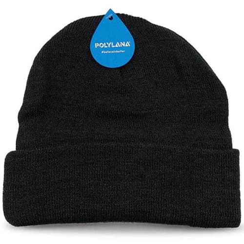 Eco Efficient Polylana Beanie in Black