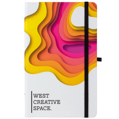 Custom Printed All Over Full Colour Printed Notebook with a design from Total Merchandise