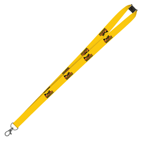 UK Express Printed Lanyards in Yellow from Total Merchandise