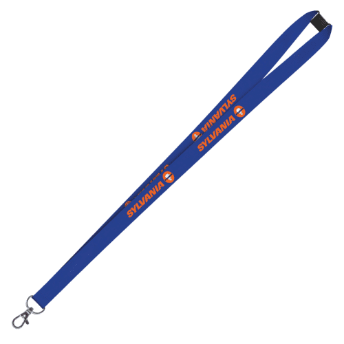 UK Express Printed Lanyards in Medium Blue from Total Merchandise