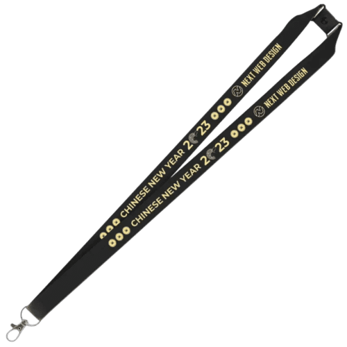 UK Express Printed Lanyards in Black from Total Merchandise