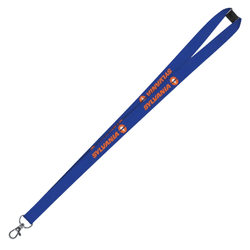 UK Express Printed Lanyards in Medium Blue from Total Merchandise