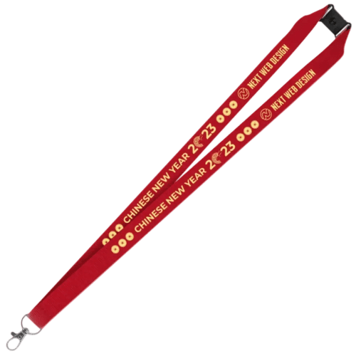 UK Express Printed Lanyards in Red from Total Merchandise