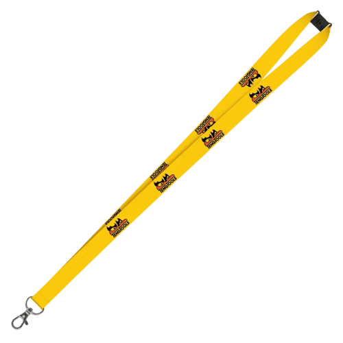 UK Express Printed Lanyards in Yellow from Total Merchandise