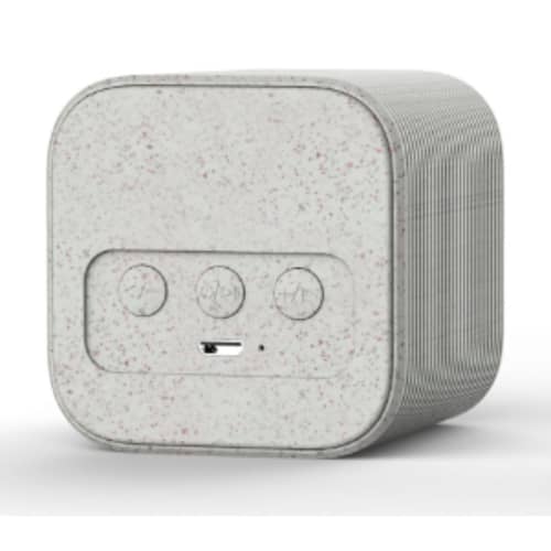 An image of the back of the TUNE Eco Bluetooth Speaker from Total Merchandise