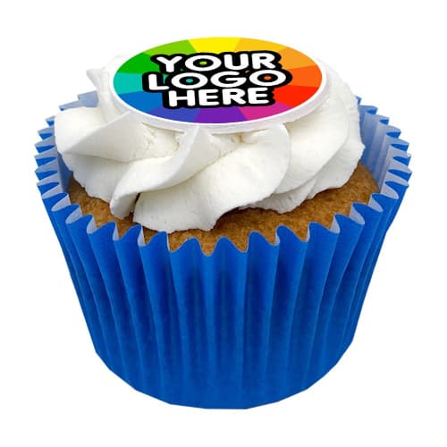 Promotional Frosted Cupcakes with a fully printed design from Total Merchandise