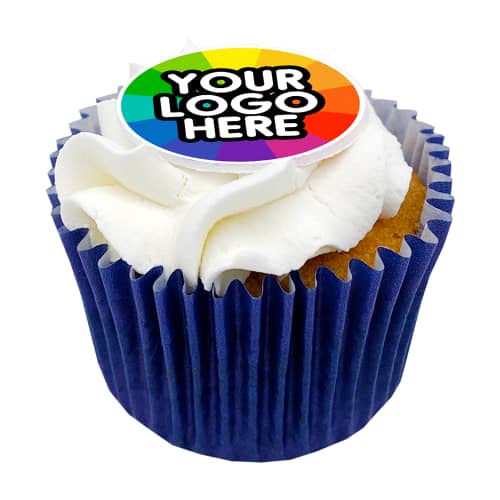 Promotional Frosted Cupcakes with a fully printed design from Total Merchandise