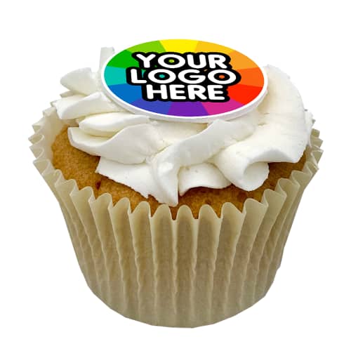 Promotional Frosted Cupcakes with a fully printed design from Total Merchandise