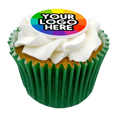 Promotional Frosted Cupcakes with a fully printed design from Total Merchandise