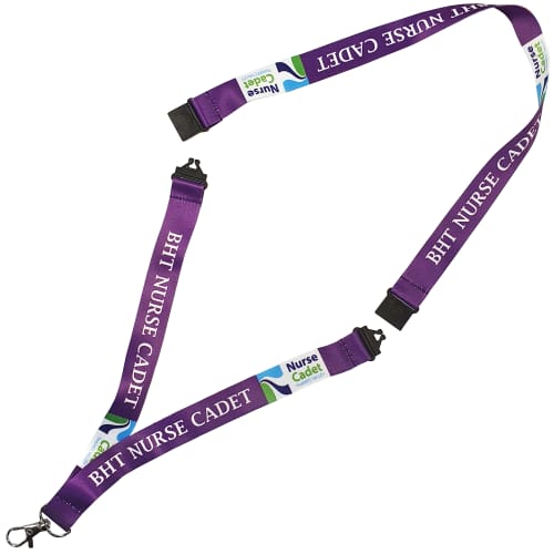 20mm 2 Point Break Full Colour Lanyards