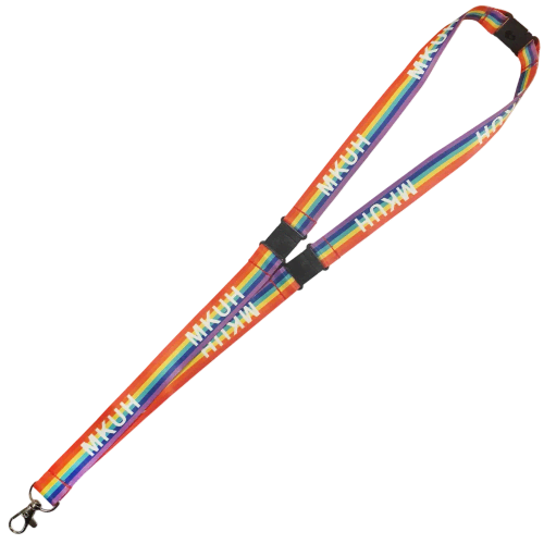 15mm 3 Point Break Full Colour Lanyards
