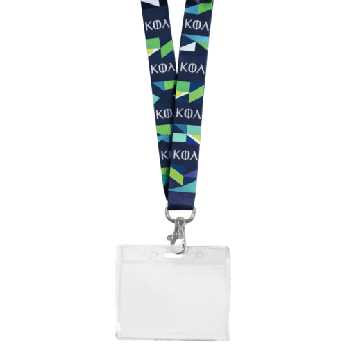 20mm Full Colour Lanyards with PVC Card Holders in White/Clear