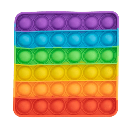 Custom-branded Rainbow fidget Toy with a printed design from Total merchandise