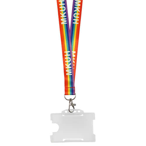 UK Printed 20mm Full Colour Lanyards with Rigid Card Holders from Total Merchandise