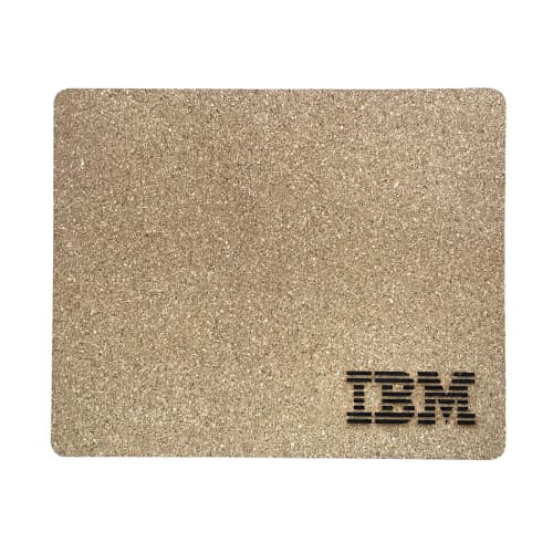 Promotional Cork Mouse Mats with an engraved design from Total Merchandise