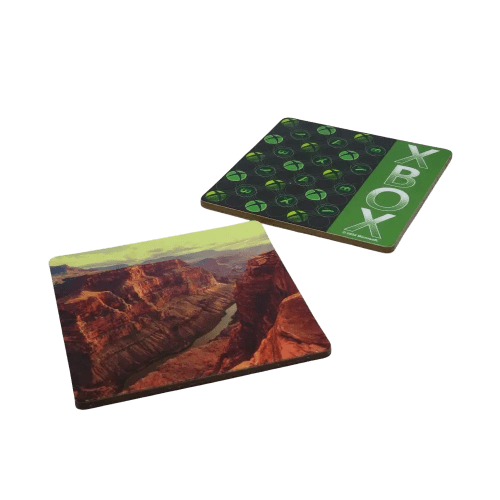 Promotional printed Cork Coasters with a full-colour print from Total Merchandise - Square