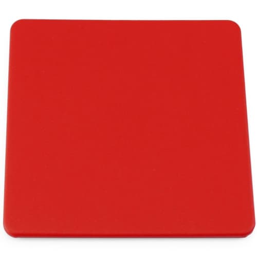 Logo-printed Recycled Square Coaster in Red from Total Merchandise