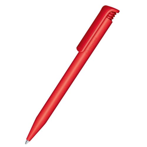 Personalisable Super Hit Eco Ballpen in Strawberry 186 printed with your company logo