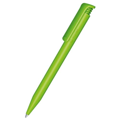 Logo printed Super Hit Eco Ballpen in Light Green 376 printed with your company logo